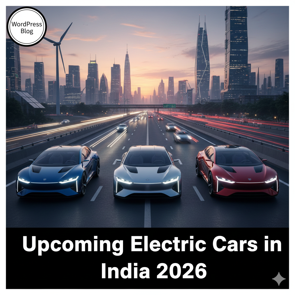 Upcoming electric cars at an EV charging station in India for 2026.